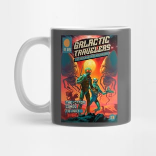 Vintage Sci Fi Martians In Space Mug